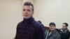 Belarusian journalist Raman Pratasevich at a court hearing in Minsk in 2017. 