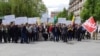 Kosovo: Protest in Prishtina on International Day of Workers 