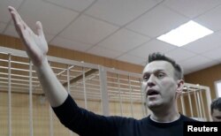 Алексей Навальный в зале суда, 27 марта 2017 года