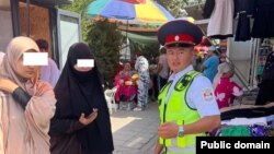 Oşda niqaba qarşı reyd.