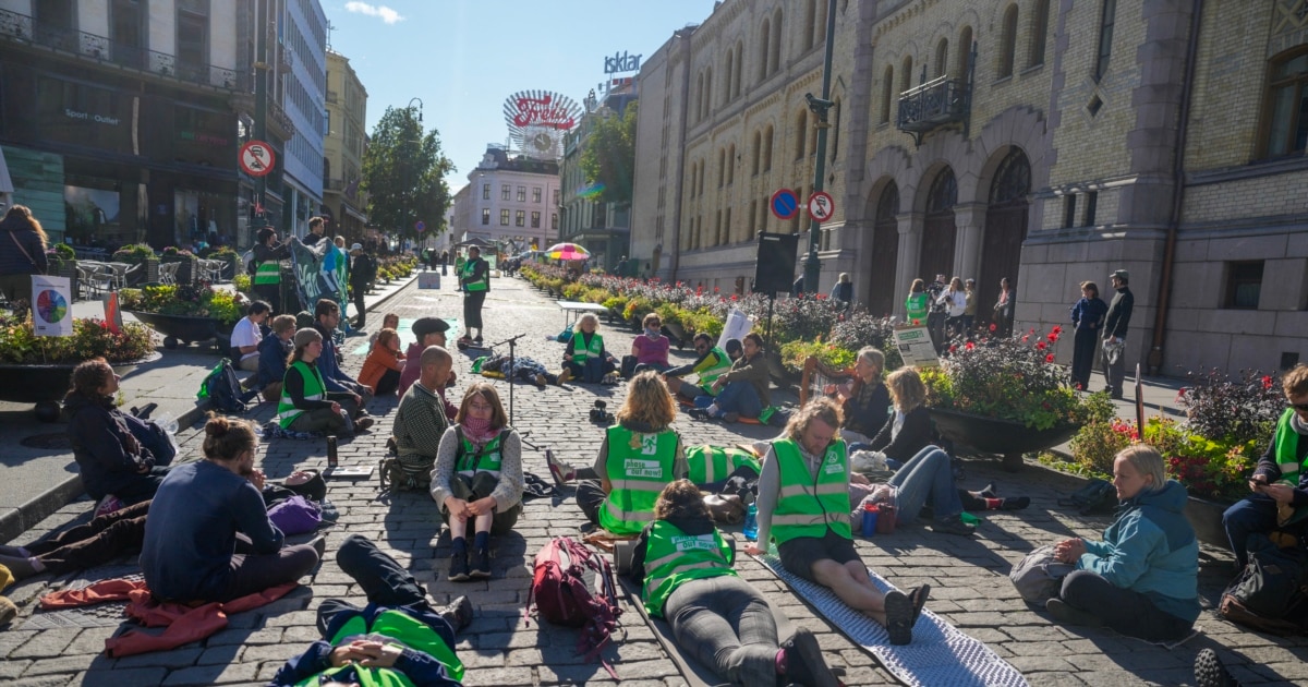 გრეტა თუნბერგმა და აქტივისტებმა ნავთობის მოპოვებისადმი პროტესტის ნიშნად ოსლოს მთავარი ქუჩა გადაკეტეს