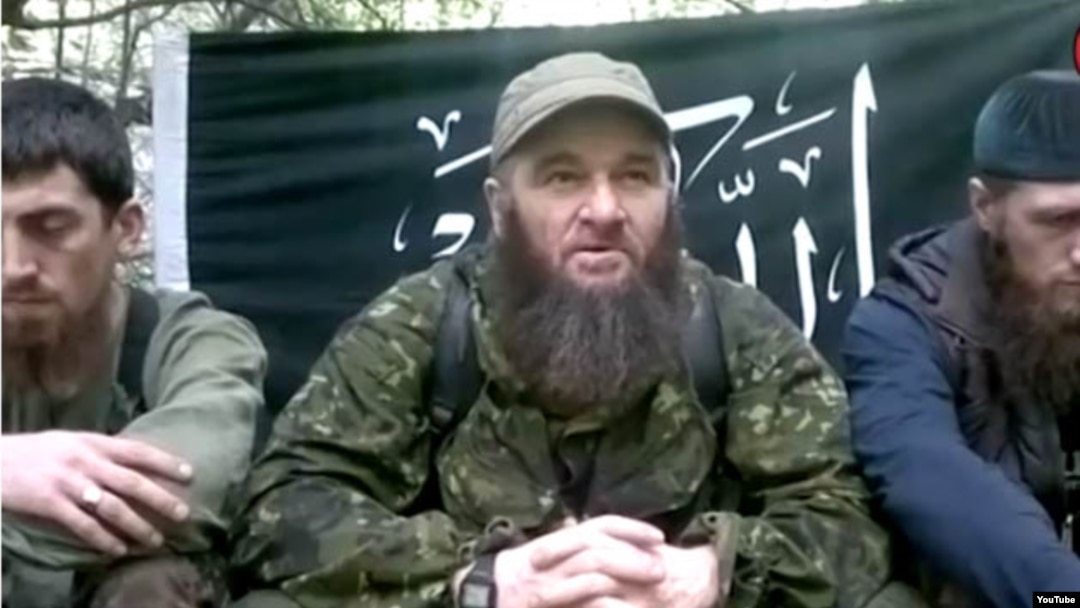 A screen grab of Chechen insurgent Doku Umarov, who died of poisoning in September 2013.