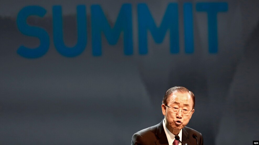Sekretari i përgjithshëm i Kombeve të Bashkuara, Ban Ki-moon. Stamboll, 23 maj 2016.