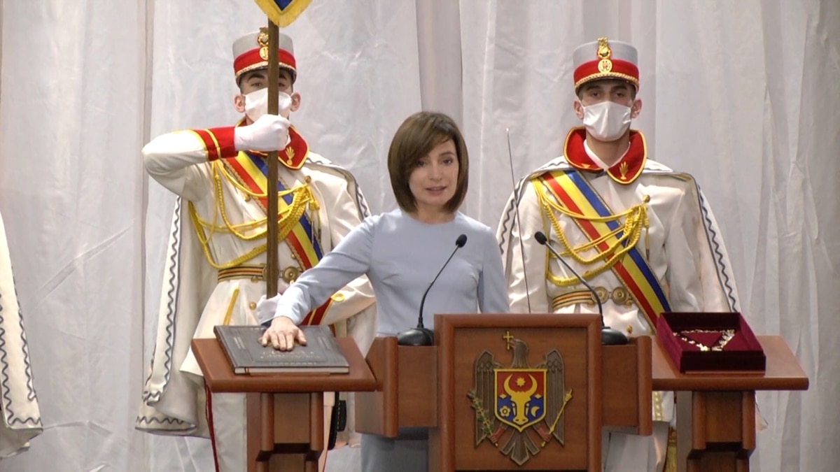Maia Sandu Takes Oath Of Office As New Moldovan President
