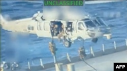 US forces descend on The Skipper off the coast of Venezuela on December 10.