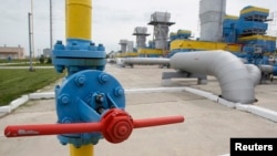 Rezervoarele subterane de gaze naturale din Ucraina, în apropierea localităţii Mrîn