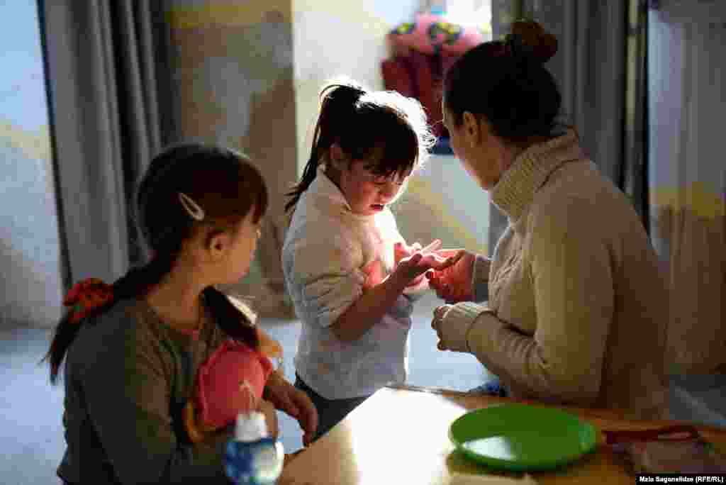 Georgia -- Down syndrome children. Tbilisi, 21Mar2019