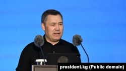 Садыр Жапаров “Көгүлтүр Ысык-Көл” санаторийинин жаңы корпусунун ачылышында. 7-май, 2026-жыл.