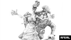 Оьрсийчоь - Кхелан нийсо, Златковски Михаилан карикатура, 13Охан2010