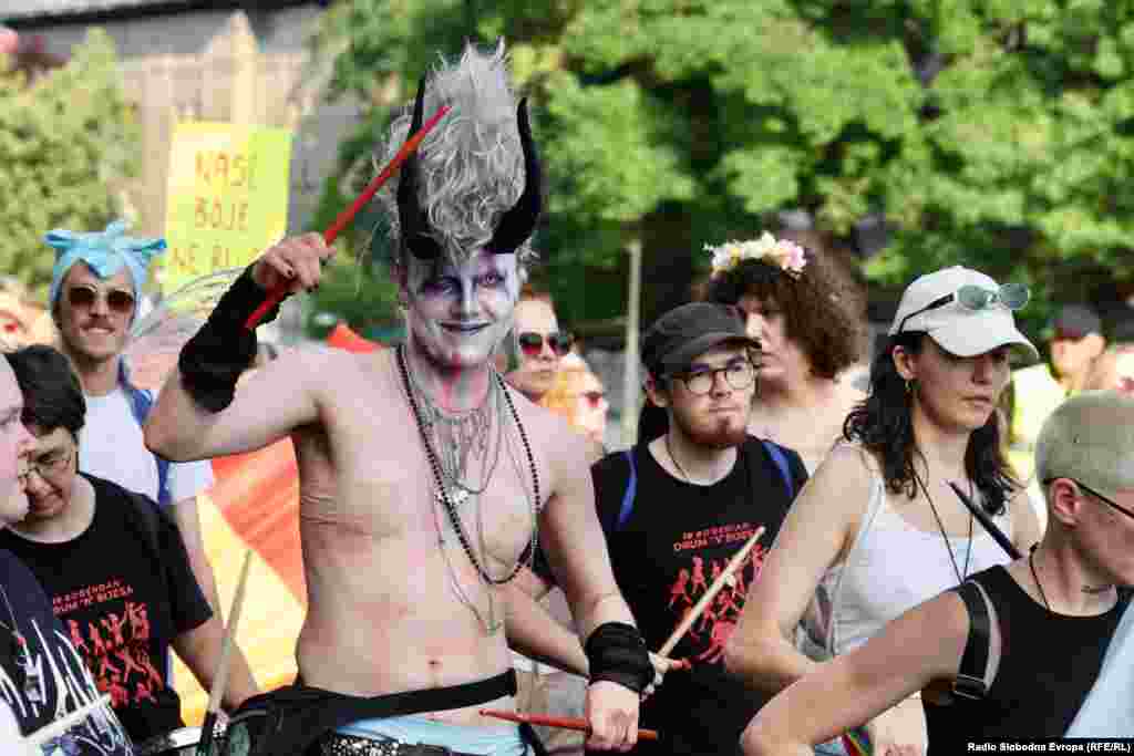 Učesnici sedme parade ponosa u Sarajevu.