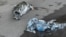 UKRAINE -- The bodies of victims at the site of the shooting in Kyiv. April 18, 2026