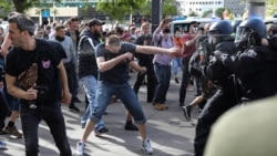 Александерплац аянтындагы каршылык, 9-май 2020-жыл.