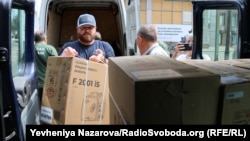 Джаред Мелоун під час візиту до Запоріжжя та передачі допомоги українським партнерам