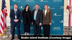 Delegația ucraineană a Institutului Insula Șerpilor la Forumul de Securitate de la Miami.