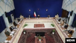 جلسه هیئت دولت به ریاست حسن روحانی، رئیس جمهوری ایران، روز یک‌شنبه برگزار شد