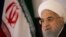 Iranian President Hassan Rouhani speaks during a news conference, Wednesday, Sept. 26, 2018, in New Yor