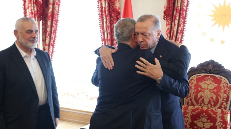 رئیس جمهور ترکیه با رهبر حماس دیدار و در مورد جنگ غزه با وی صحبت کرد 