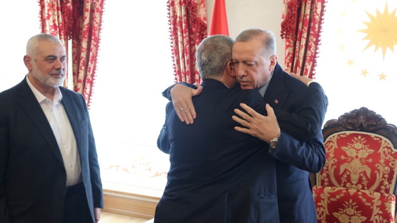 رئیس جمهور ترکیه پس از دیدار با رهبر حماس از فلسطینی ها خواست متحد شوند