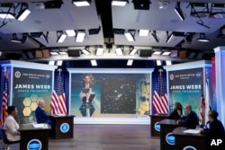 Evenimentul de la Casa Albă, la care au luat parte, printre altele, președintele Statelor Unite (SUA), Joe Biden, vicepreședintele SUA, Kamala Harris și directorul NASA, Bill Nelson.