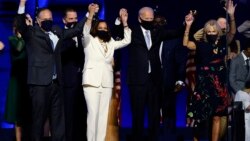 Kamala Harris i Joe Biden nakon proglašenja pobjede
