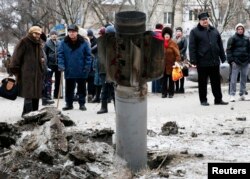 Краматорск, 10 февраля 2015 года. В результате ракетного обстрела города со стороны российских гибридных сил тогда погибли 15 человек и 15 были ранены