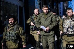 Liderul din Donețk Aleksandr Zaharcenko.