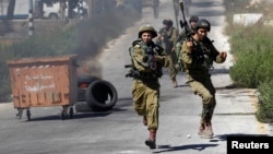 سربازان اسرائیلی در نزدیکی رام‌الله