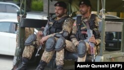 FILE: Pakistani soldiers