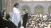 Shi'ite cleric Sayid Hazim al-Aaraji, the head of the Sadr movement for the Kadhimiya district of northern Baghdad, preaches at the Imam Musa al-Kadhim Mosque on July 17.
