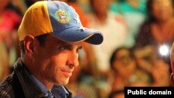 Venezuela -- Henrique Capriles, presidential candidate of United Venezuelan opposition