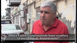 Dünya Futbol Çempionatında hansı oyunlara və necə baxmağı düşünürsünüz?