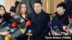 Надія Савченко перед допитом у СБУ, 15 березня 2018 року