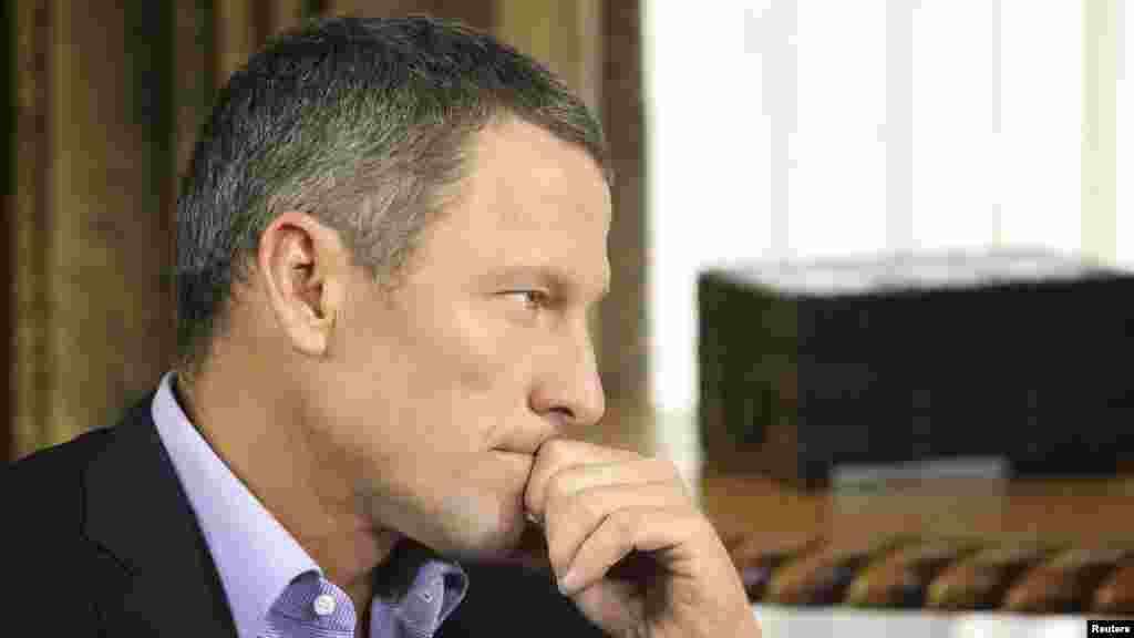 SAD - Lance Armstrong u razgovoru sa Oprah Winfrey, Austin, Texas, 14. januar 2013. Foto: REUTERS / George Burns