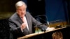 Shefi OKB-së, Antonio Guterres gjatë fjalimit në Asamblenë e Përgjithshme