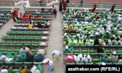 "Aşgabat" stadionynyň içi