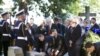 Эўрапейскія лідэры ў часе цырымоніі ўшанаваньня ахвяраў Другой усясьветнай вайны 