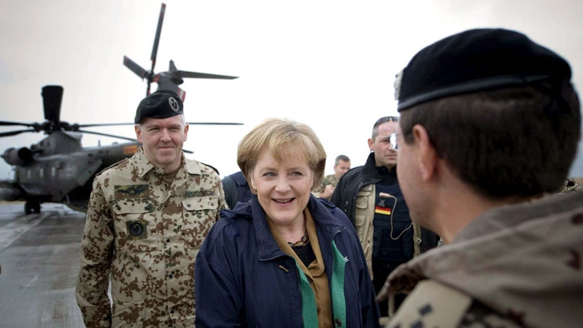 Merkel Visits German Troops In Afghanistan