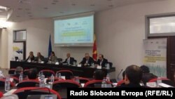 Интернационална конференција „Заеднички пристап во менаџирање на миграциските текови“ во македонското Министерство за надворешни работи во Скопје.