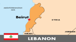نقشه لبنان
