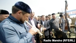 Глава Чечни Рамзан Кадыров на празднике первой борозды, 2012 год