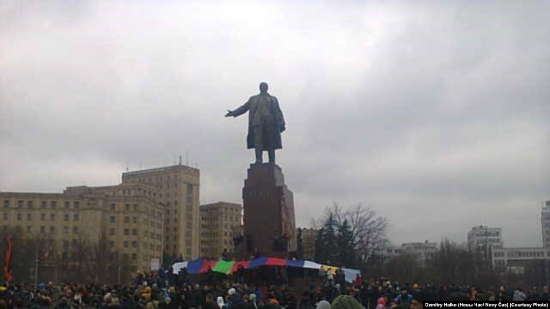 Пророссийский митинг в Харькове, 13 апреля 2014