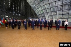 Останній саміт «Східного партнерства» в Брюсселі 15 грудня 2021 року. Товарообіг між Україною та ЄС різко збільшився після підписання Угоди про асоціацію в 2014 році і створення зони вільної торгівлі