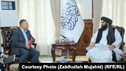 Taalatbek Masadykov, deputy chairman of Kyrgyzstan's Security Council, met with the Taliban's acting foreign minister, Amir Khan Muttaqi, on September 23.