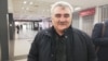 Freed Azerbaijani journalist Afqan Muxtarli arrives in Berlin on March 17.