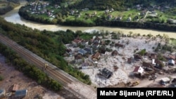 Donja Jablanica, jedno od mjesta najviše pogođenih bujičnim poplavama i odronima, 7. oktobar 2024. 