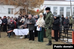 Открытие мемориала "Память" в бурятском селе Усть-Дунгуй