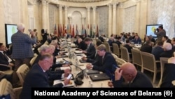 Zasedanje saveta Međunarodne asocijacije akademija nauka u Moskvi 2024. godine, na kojem je učestvovala delegacija Crne Gore. 