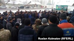 Митинг жителей села Орукту, 15 января 2017 г.