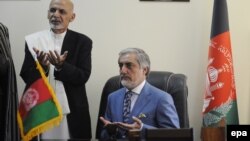 Президент Ашраф Гани жана бийликтин башкы аткаруучусу Абдулла Абдулла 