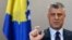 Hashim Thaçi duke folur në intervistën pë agjencinë Reuters